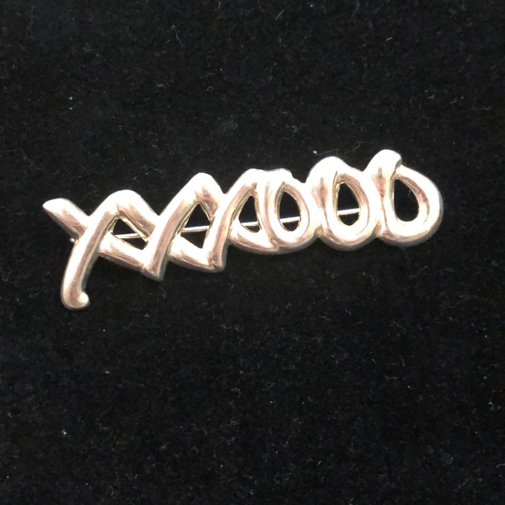 Gorgeous Sterling Silver XO Pin.